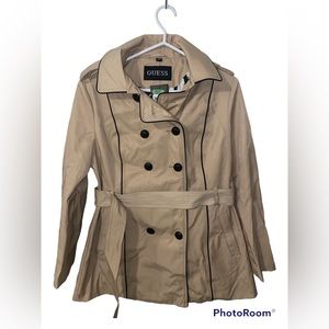 NWT - GUESS Tan Trench Coat